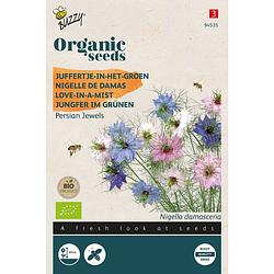 Foto van Buzzy - organic nigella, juffertje-in-het groen persian jewels bio