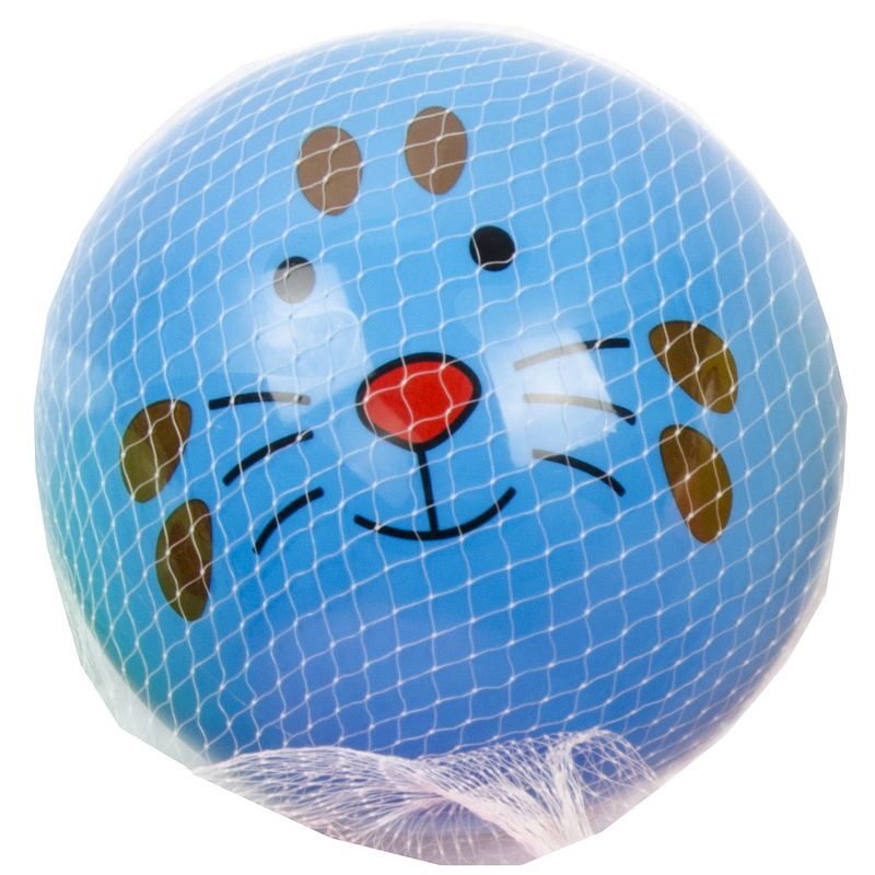 Foto van Lg-imports bal dierengezicht junior 23 cm blauw