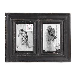 Foto van Haes deco - duo fotolijst 10x15 zwart, formaat 35x2x26 cm - farm living