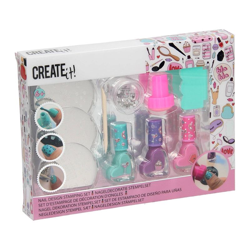 Foto van Create it! beauty nageldecoratie stempelset