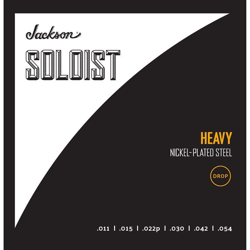 Foto van Jackson soloist strings drop heavy .011-.054 snarenset voor elektrische gitaar