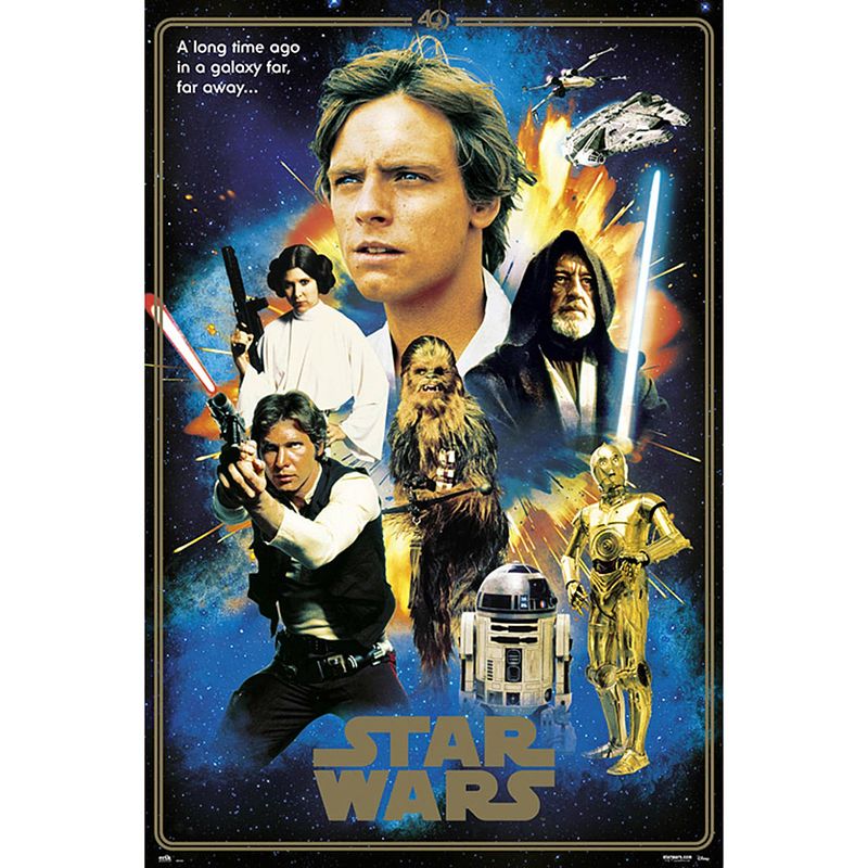 Foto van Grupo erik star wars classic 40 anniversary heroes poster 61x91,5cm