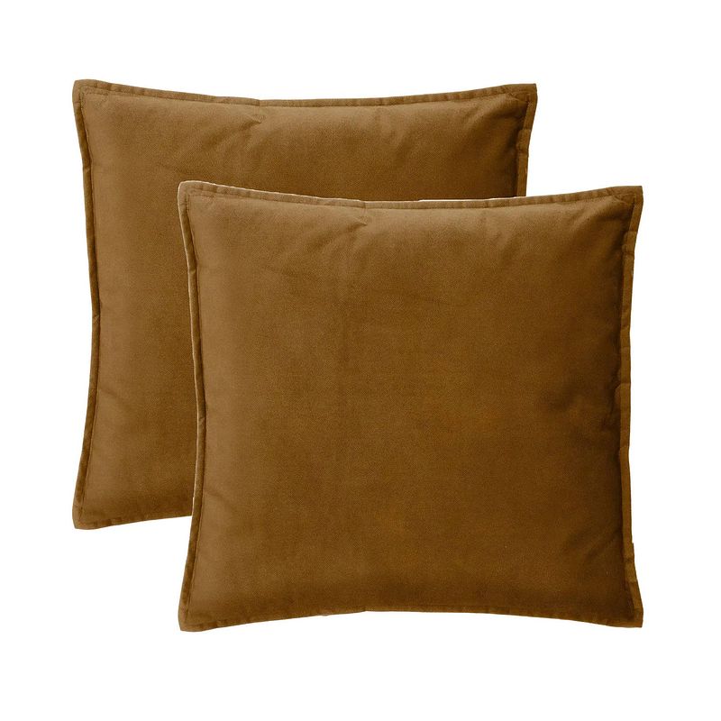 Foto van Bank/sierkussens sophia - 2x stuks - 45 x 45 cm - polyester met rits - sierkussens