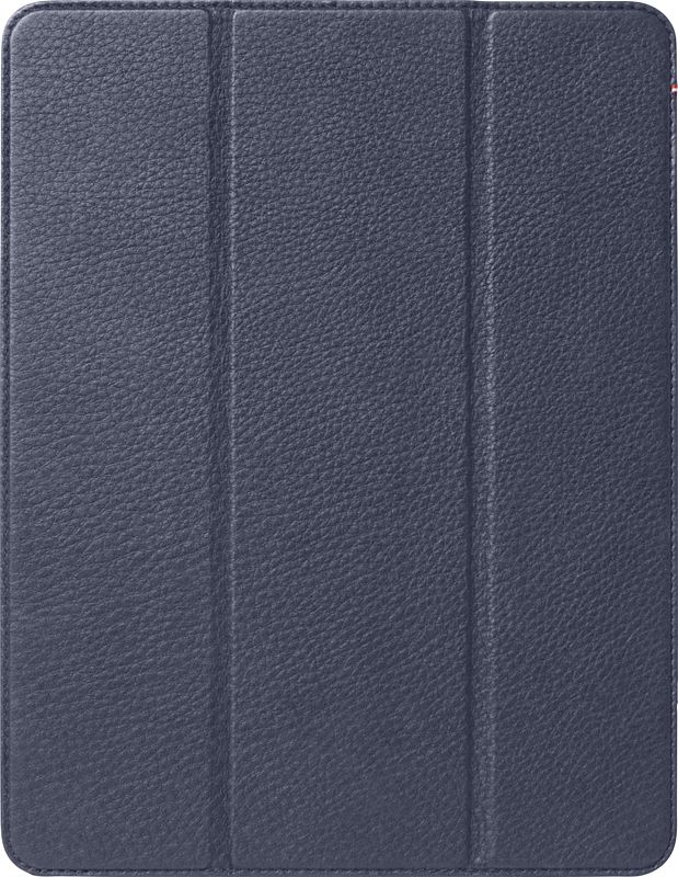 Foto van Decoded leather slim apple ipad air (2022/2020)/pro 11" (2021/2020) book case leer blauw