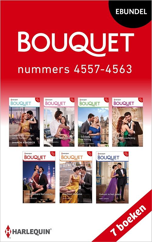 Foto van Bouquet e-bundel nummers 4557 - 4563 - sharon kendrick, rosie maxwell, jackie ashenden, heidi rice, pippa roscoe, julia james, abby green - ebook