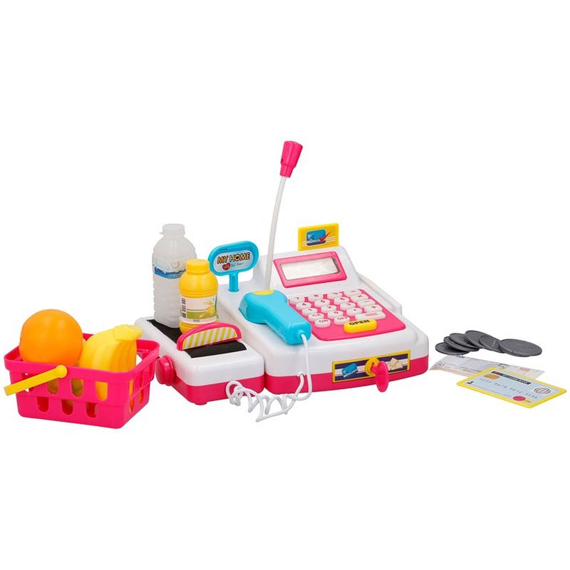 Foto van Speelgoed kassa met accessoires voor kinderen - speelgoedkassa