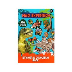 Foto van Dino expedition kleur en stickerboek