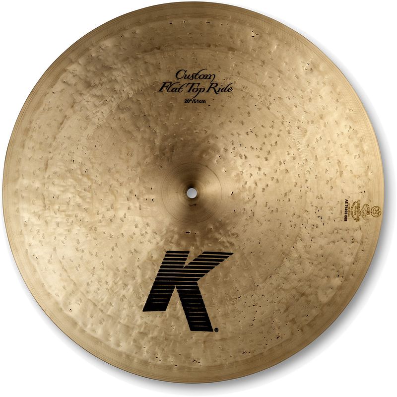 Foto van Zildjian k custom flat top ride 20 inch ride bekken