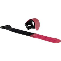 Foto van Velcro® e1010000533002 klittenband om te bundelen haak- en lusdeel (l x b) 480 mm x 25 mm zwart, rood 10 stuk(s)