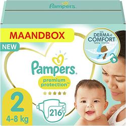 Foto van Pampers - premium protection - maat 2 - maandbox - 216 luiers - voordeel