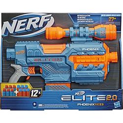 Foto van Nerf speelpistool elite 2.0 phoenix 40,6 cm blauw/oranje