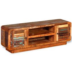 Foto van The living store tv-meubel antieke stijl - hout - 120x30x40 cm - gerecycled - handgemaakt