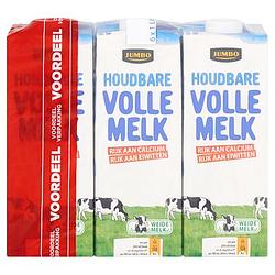 Foto van Jumbo houdbare volle melk voordeelverpakking 6 x 1l