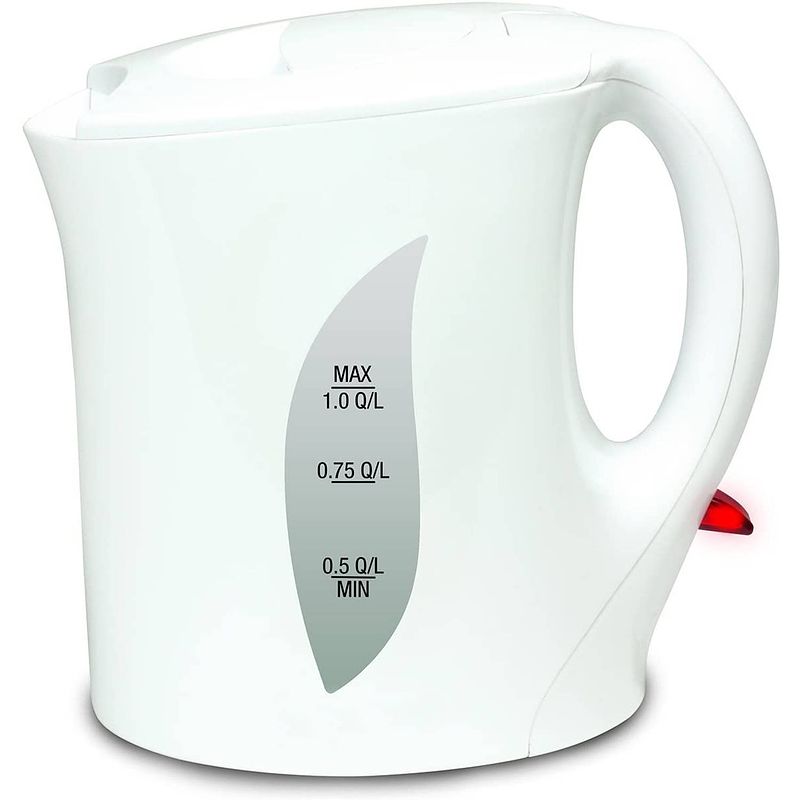 Foto van H&e waterkoker 1200 watt 1 liter wit - jug kettle