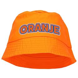 Foto van Koningsdag vissershoedje/bucket hat - oranje - 57-58 cm - verkleedhoofddeksels