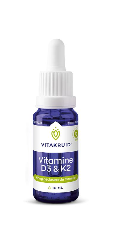 Foto van Vitakruid vitamine d3 & k2 druppels 10ml