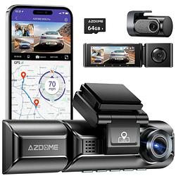 Foto van Azdome m550 3ch 4k wifi gps 64gb dashcam