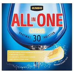 Foto van Jumbo allinone vaatwastabletten citrus 30 x 16g