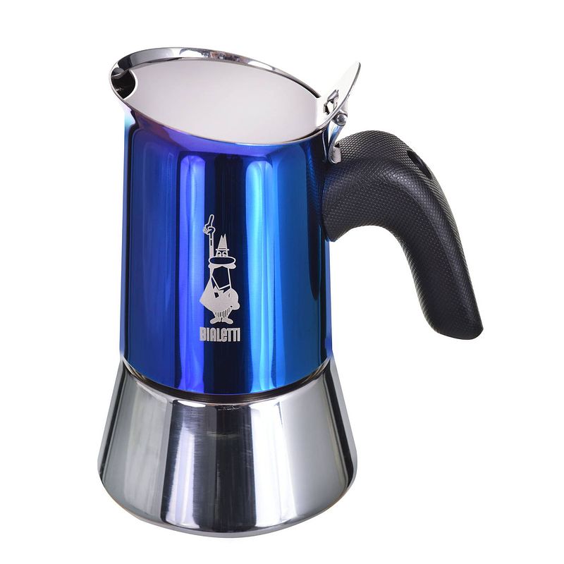 Foto van Bialetti venus koffiezetapparaat - metallic blauw - 2 kopjes