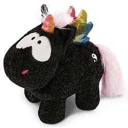 Foto van Nici knuffel unicorn yin 25 x 22 cm pluche/polyester zwart