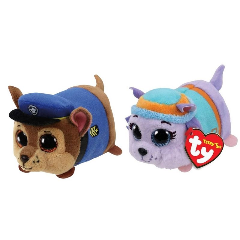 Foto van Ty - knuffel - teeny paw patrol - chase & everest