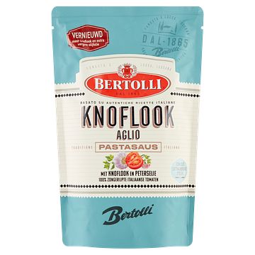 Foto van Bertolli knoflook pastasaus 460g bij jumbo