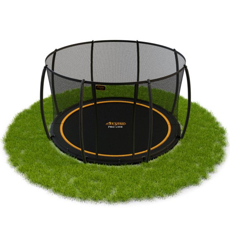 Foto van Avyna pro-line flatlevel trampoline met veiligheidsnet - ø 365 cm (12ft) - zwart