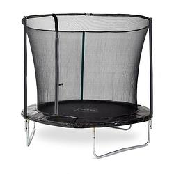 Foto van Plum fun trampoline met veiligheidsnet - 244 cm - zwart