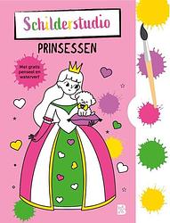 Foto van Kleurboek met verfpalet en penseel prinsessen - paperback (9789403229805)