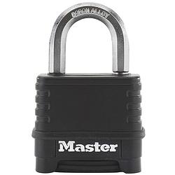 Foto van Master lock combinatie hangslot excell zink 57 mm zwart m178eurd