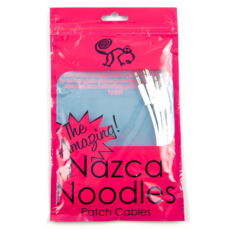 Foto van Cre8audio nazca noodles white 25 cm patchkabels (5 stuks)