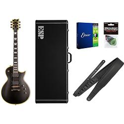 Foto van Esp ltd deluxe ec-1000 vintage black emg + koffer + accessoires