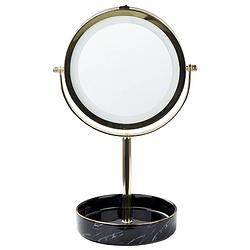 Foto van Beliani savoie - make-up spiegel-goud-ijzer, keramiek, glas