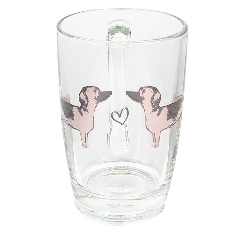 Foto van Clayre & eef theeglas 300 ml honden theemok theebeker transparant theemok theebeker