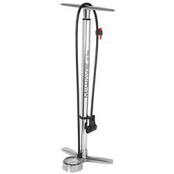 Foto van M-wave fietspomp met manometer aluminium 61 cm zilver