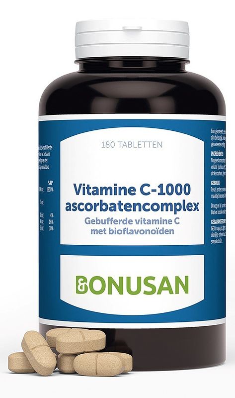 Foto van Bonusan vitamine c-1000 ascorbatencomplex tabletten