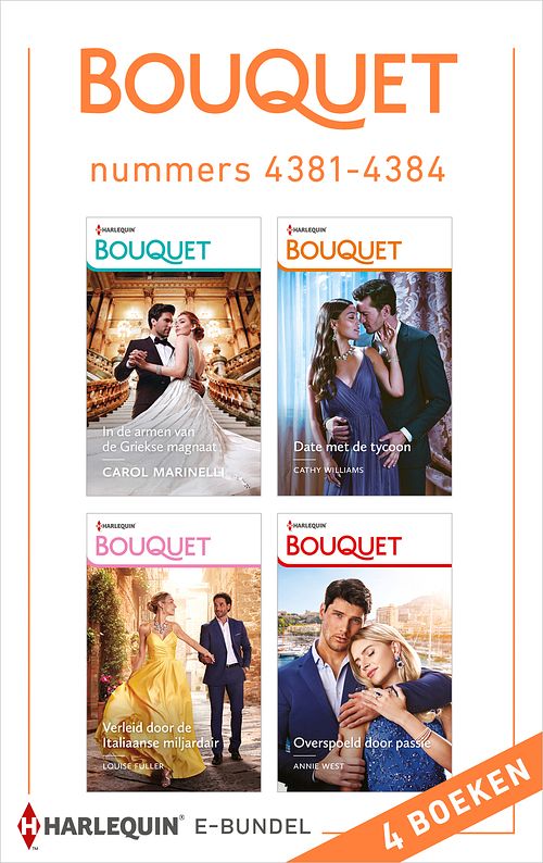 Foto van Bouquet e-bundel nummers 4381-4384 - annie west - ebook (9789402558319)