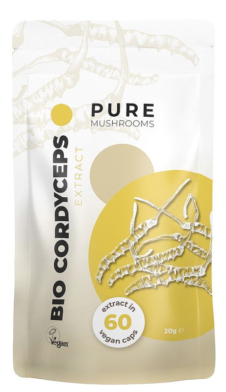 Foto van Pure mushrooms bio cordyceps capsules