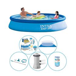 Foto van Intex easy set rond 366x76 cm - 6-delig - zwembad combi deal