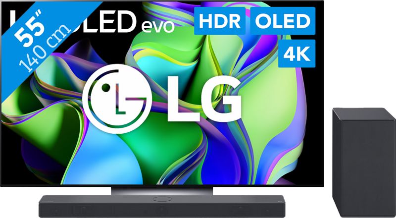 Foto van Lg oled55c34la + soundbar