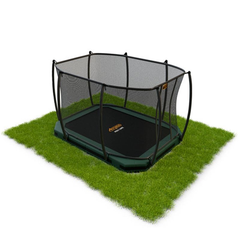 Foto van Avyna pro-line inground trampoline met veiligheidsnet 275 x 190 (213) - groen