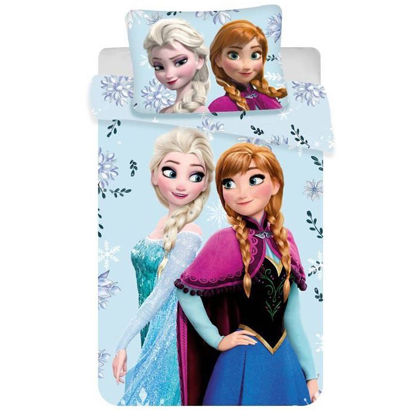 Foto van Disney frozen dekbedovertrek - eenpersoons - 140 x 200 cm - blauw