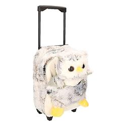 Foto van Pluche kindertrolley/rugtasje uil 35 x 25 x 13 cm - schooltassen