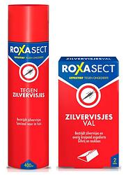 Foto van Roxasect anti-zilvervisjes set - spray tegen zilvervisjes 400ml en zilvervisjesval -