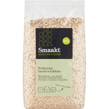 Foto van Smaakt bio volkoren havervlokken 1, 5kg bij jumbo