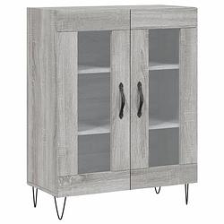 Foto van Infiori dressoir 69,5x34x90 cm bewerkt hout grijs sonoma eikenkleurig