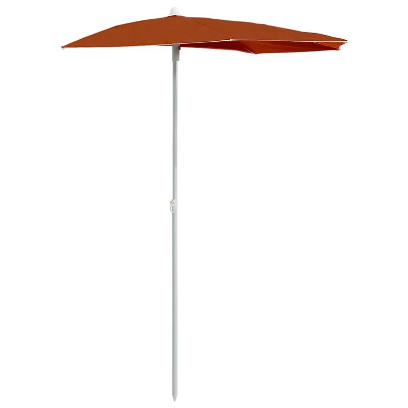 Foto van The living store parasol roma - tuinparasol - 180x90x195 cm - terracotta - uv-beschermend