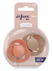 Foto van Difrax lovi prime pacifier 18+ months - granola/orange