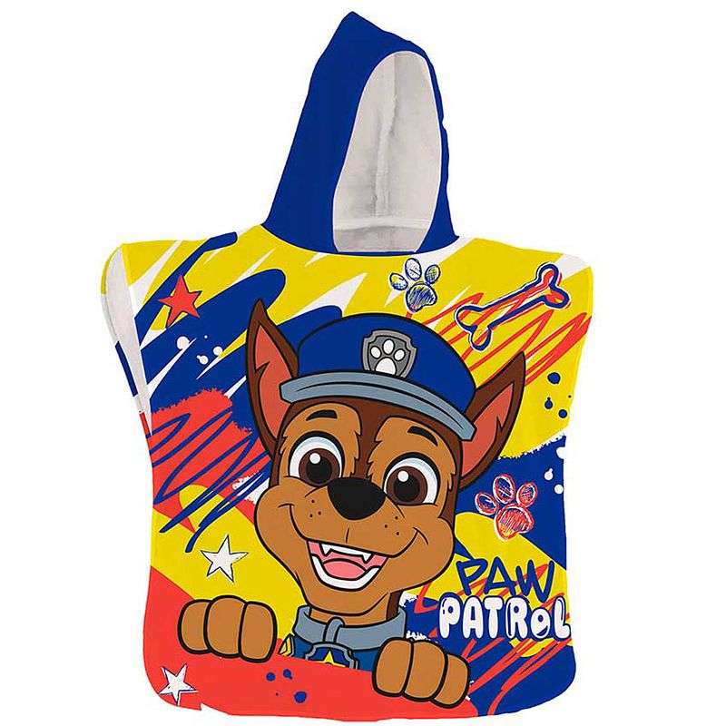 Foto van Paw patrol poncho, chase - 50 x 100 cm - polyester