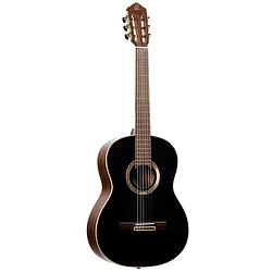 Foto van Ortega performer series re238sn-bkt full-size guitar black elektrisch-akoestische klassieke gitaar met gigbag